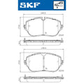 Set placute frana SKF VKBP 80520
