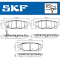 Set placute frana SKF VKBP 90357 A
