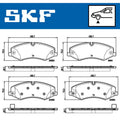 Set placute frana SKF VKBP 80324