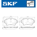 Set placute frana SKF VKBP 80153