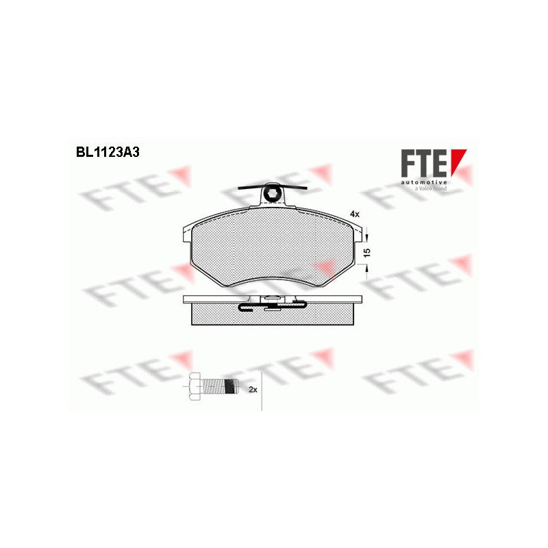 Set placute frana FTE 9010035