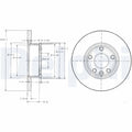 Disc frana DELPHI BG2898