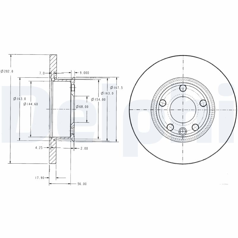 Disc frana DELPHI BG2898