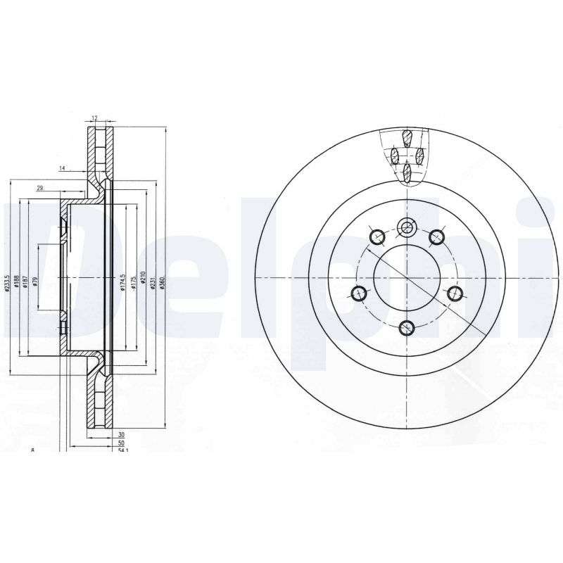 Disc frana DELPHI BG9007C