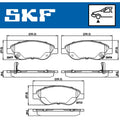 Set placute frana SKF VKBP 80322 A