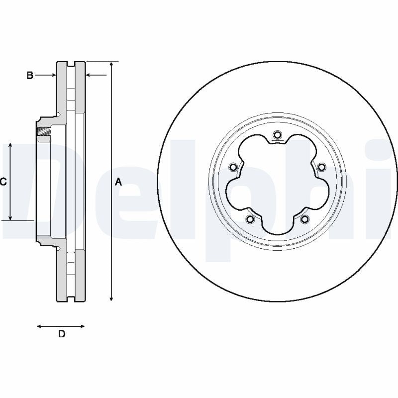 Disc frana DELPHI BG9150