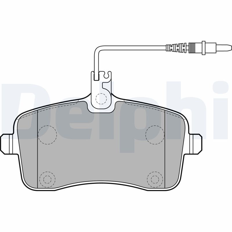 Set placute frana DELPHI LP2282