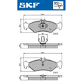 Set placute frana SKF VKBP 90485