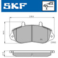 Set placute frana SKF VKBP 80522