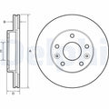 Disc frana DELPHI BG4455