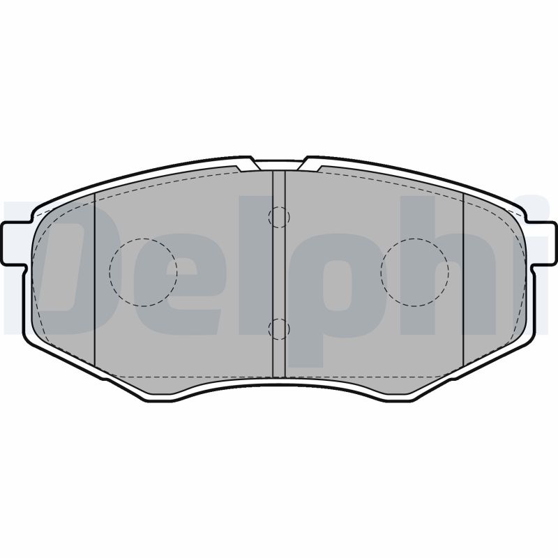 Set placute frana DELPHI LP2227