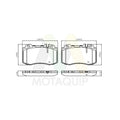 Set placute frana MOTAQUIP LVXL1073