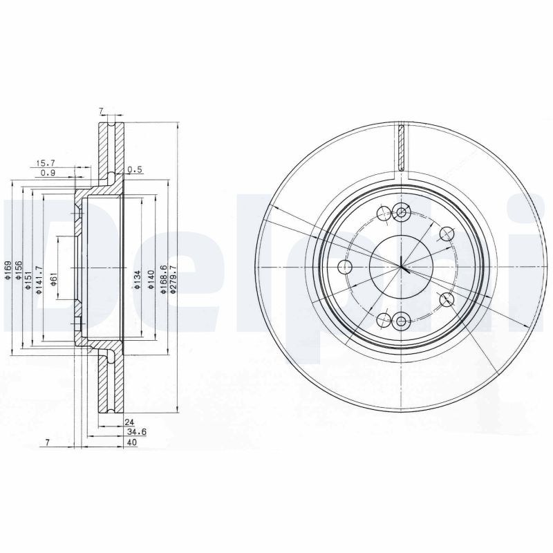 Disc frana DELPHI BG3733