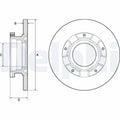 Disc frana DELPHI BG4673