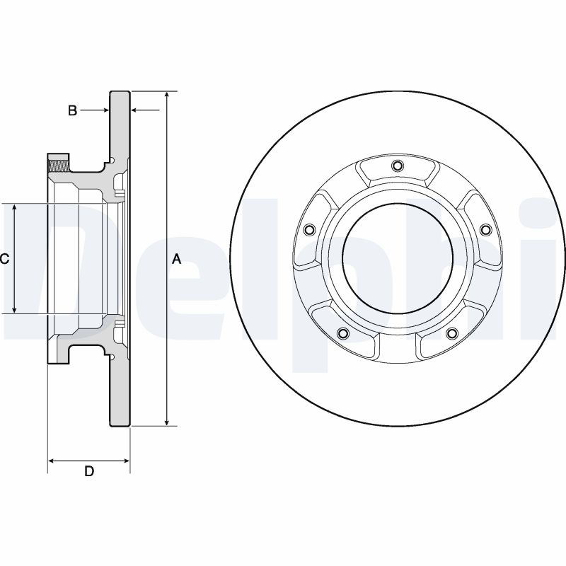 Disc frana DELPHI BG4673