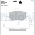 Set placute frana DELPHI LP1653