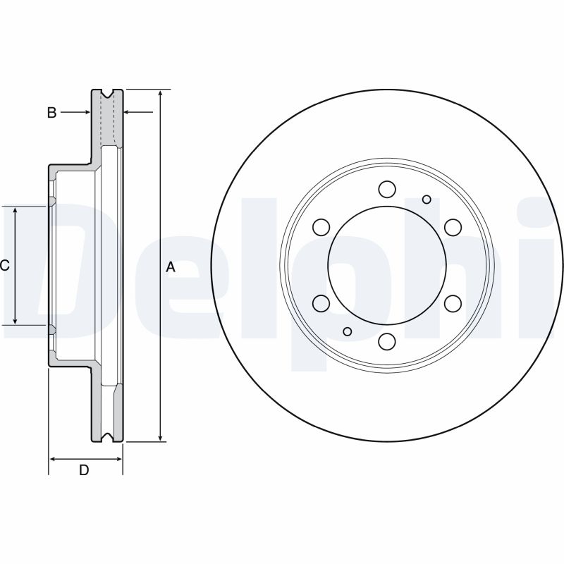 Disc frana DELPHI BG4557
