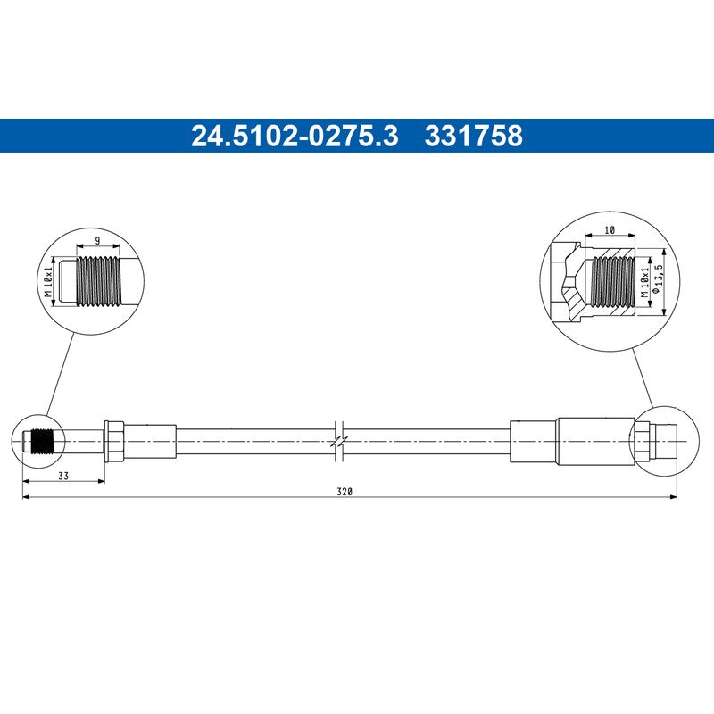 Furtun frana ATE 24.5102-0275.3