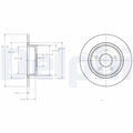 Disc frana DELPHI BG3873
