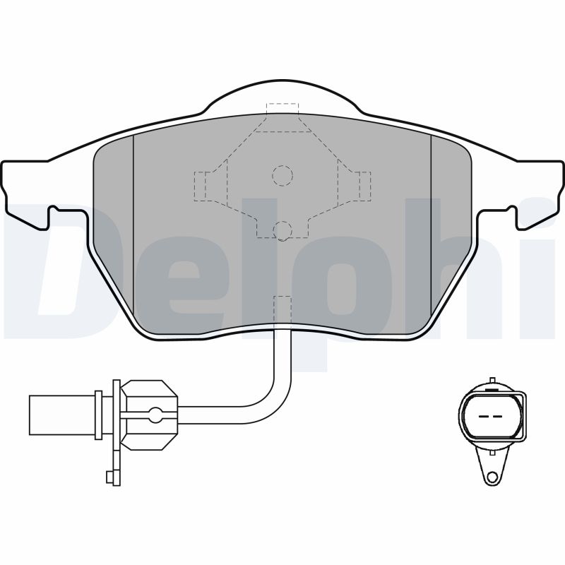 Set placute frana DELPHI LP1706