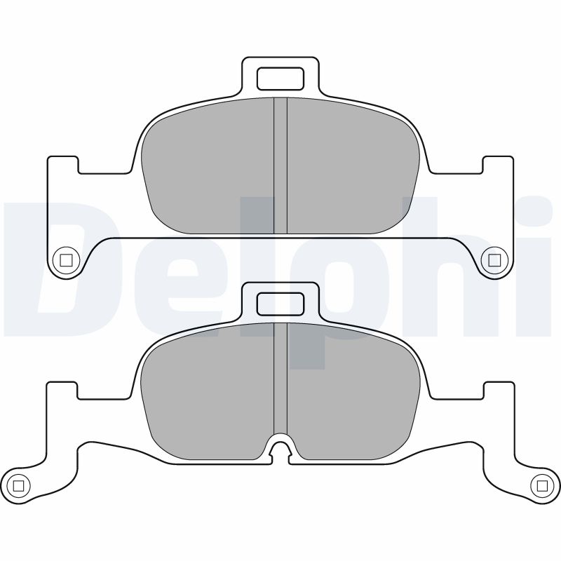 Set placute frana DELPHI LP3239