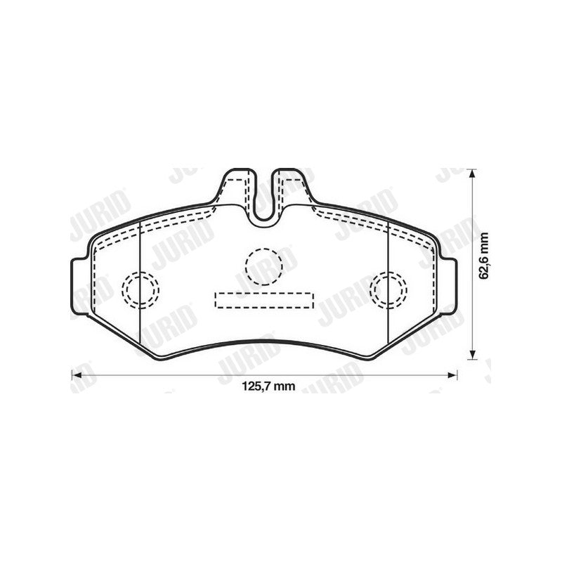 Set placute frana JURID 571950J