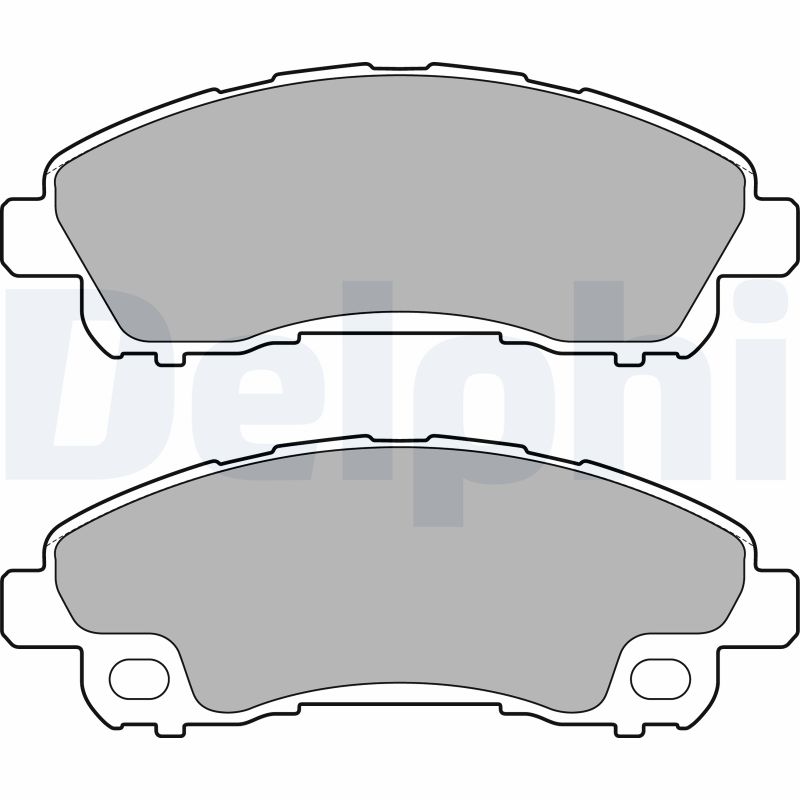 Set placute frana de mana DELPHI LP2716