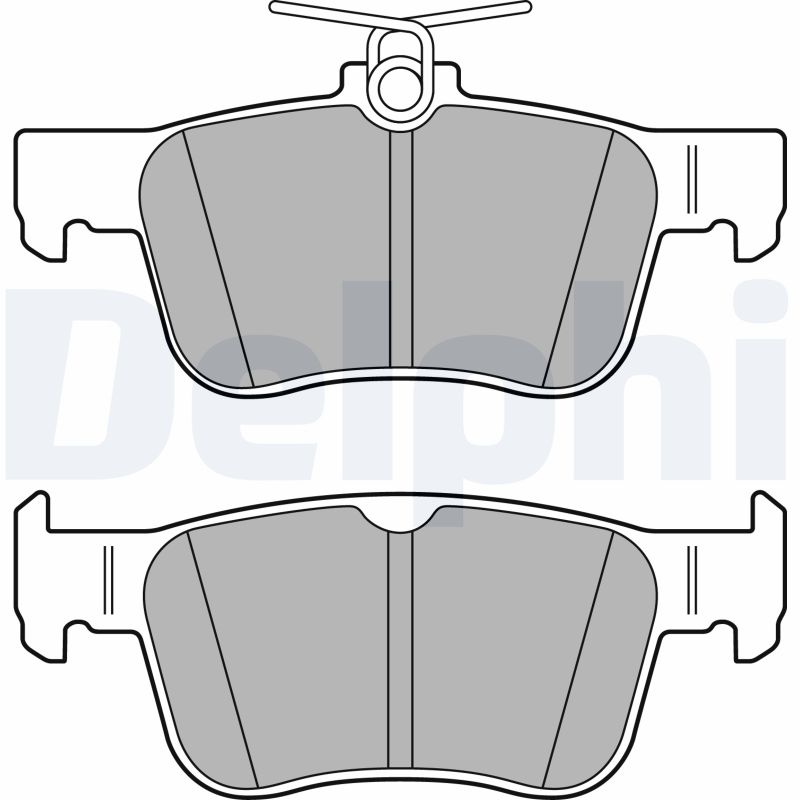 Set placute frana DELPHI LP3391