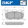 Set placute frana SKF VKBP 80435