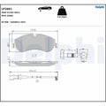 Set placute frana DELPHI LP2661