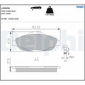 Set placute frana DELPHI LP2070
