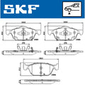 Set placute frana SKF VKBP 80320 A