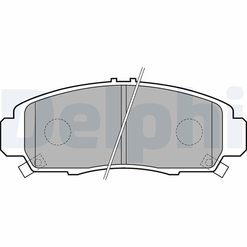 Set placute frana DELPHI LP1704