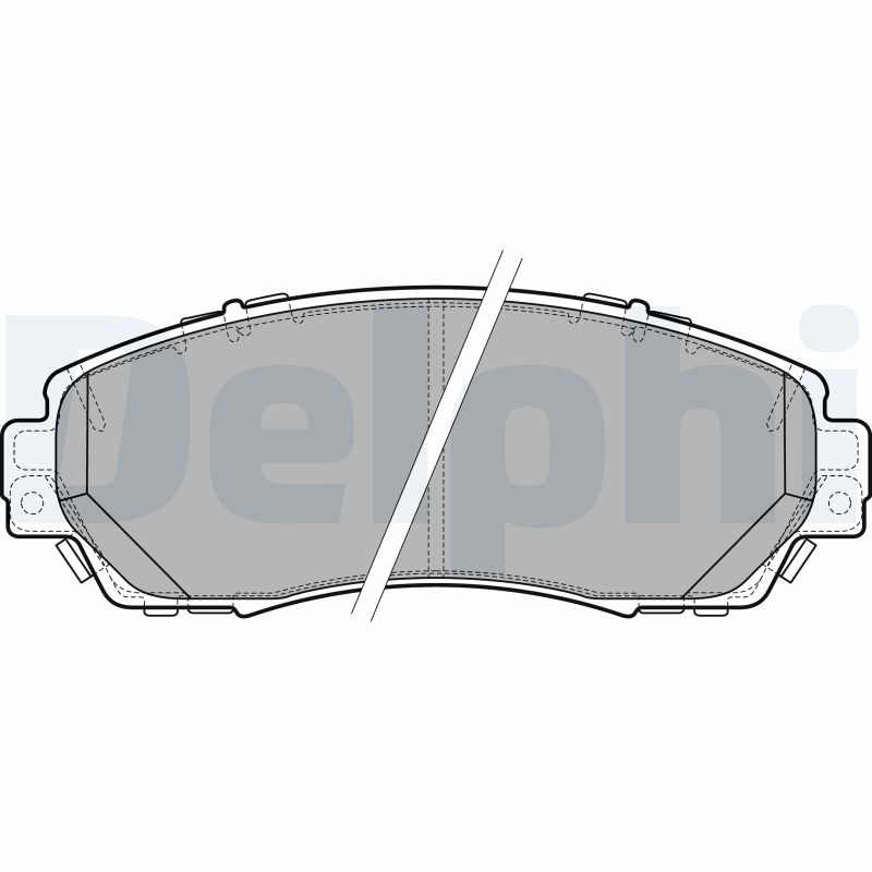 Set placute frana DELPHI LP2710