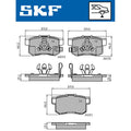 Set placute frana SKF VKBP 90397 A