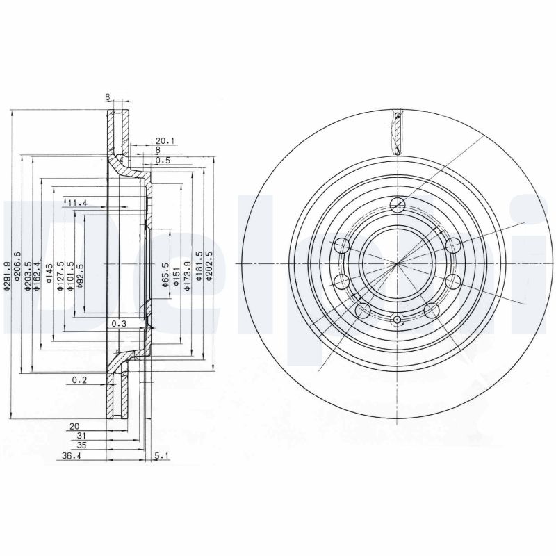 Disc frana DELPHI BG3886C