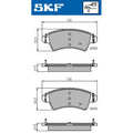 Set placute frana SKF VKBP 80380
