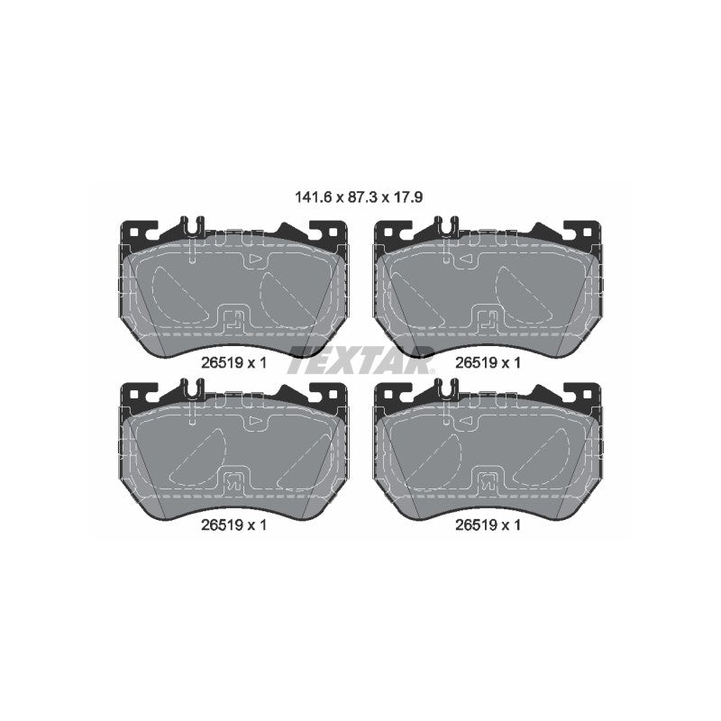 Set placute frana TEXTAR 2651901