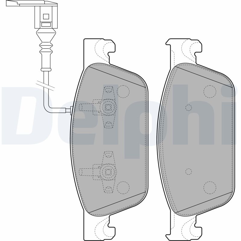 Set placute frana DELPHI LP2199