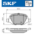 Set placute frana SKF VKBP 90472