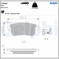 Set placute frana DELPHI LP3659