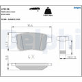 Set placute frana DELPHI LP2126