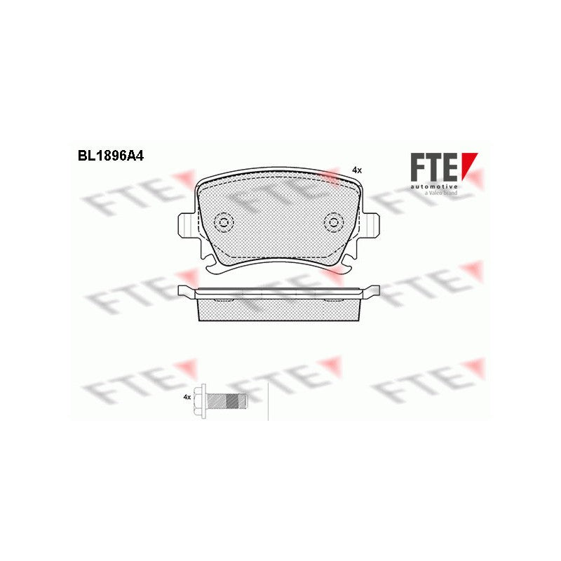 Set placute frana FTE 9010484