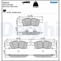 Set placute frana DELPHI LP3712