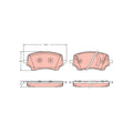 Set placute frana TRW GDB2346
