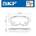 Set placute frana SKF VKBP 90058