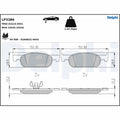 Set placute frana DELPHI LP3286