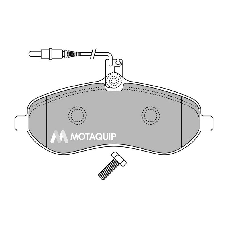 Set placute frana MOTAQUIP LVXL1342