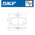 Set placute frana SKF VKBP 90354