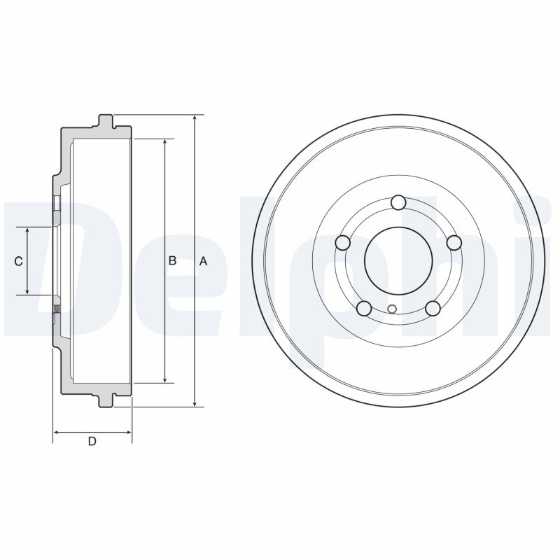 Tambur frana DELPHI BF639